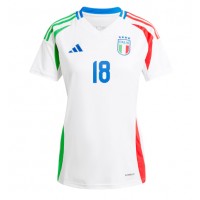 Camisa de time de futebol Itália Nicolo Barella #18 Replicas 2º Equipamento Feminina Europeu 2024 Manga Curta